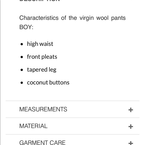 By Aylin Koenig Virgin Wool Boy Pants - Picture 9 of 9